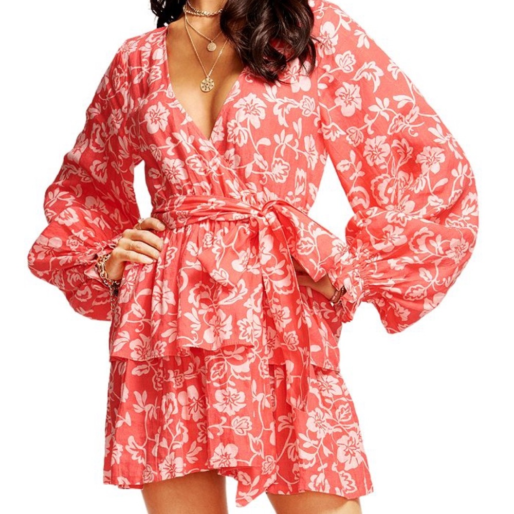 Ramy Brook Jolie Linen Floral Dress